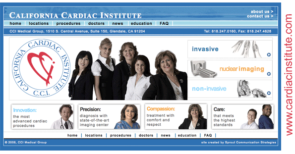 California Cardiac Institute in Glendale and Los Angeles, California.